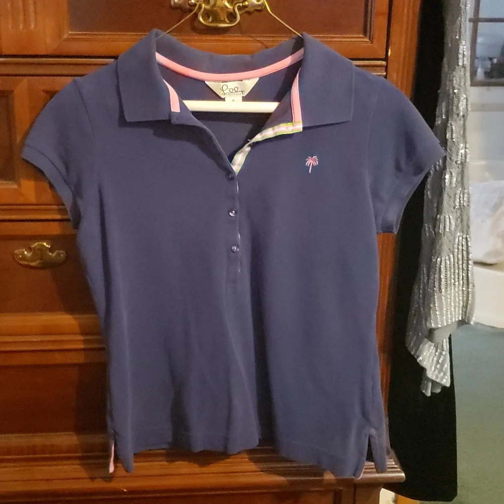Lilly Pulitzer Juniors Med Polo - Picture 1 of 3